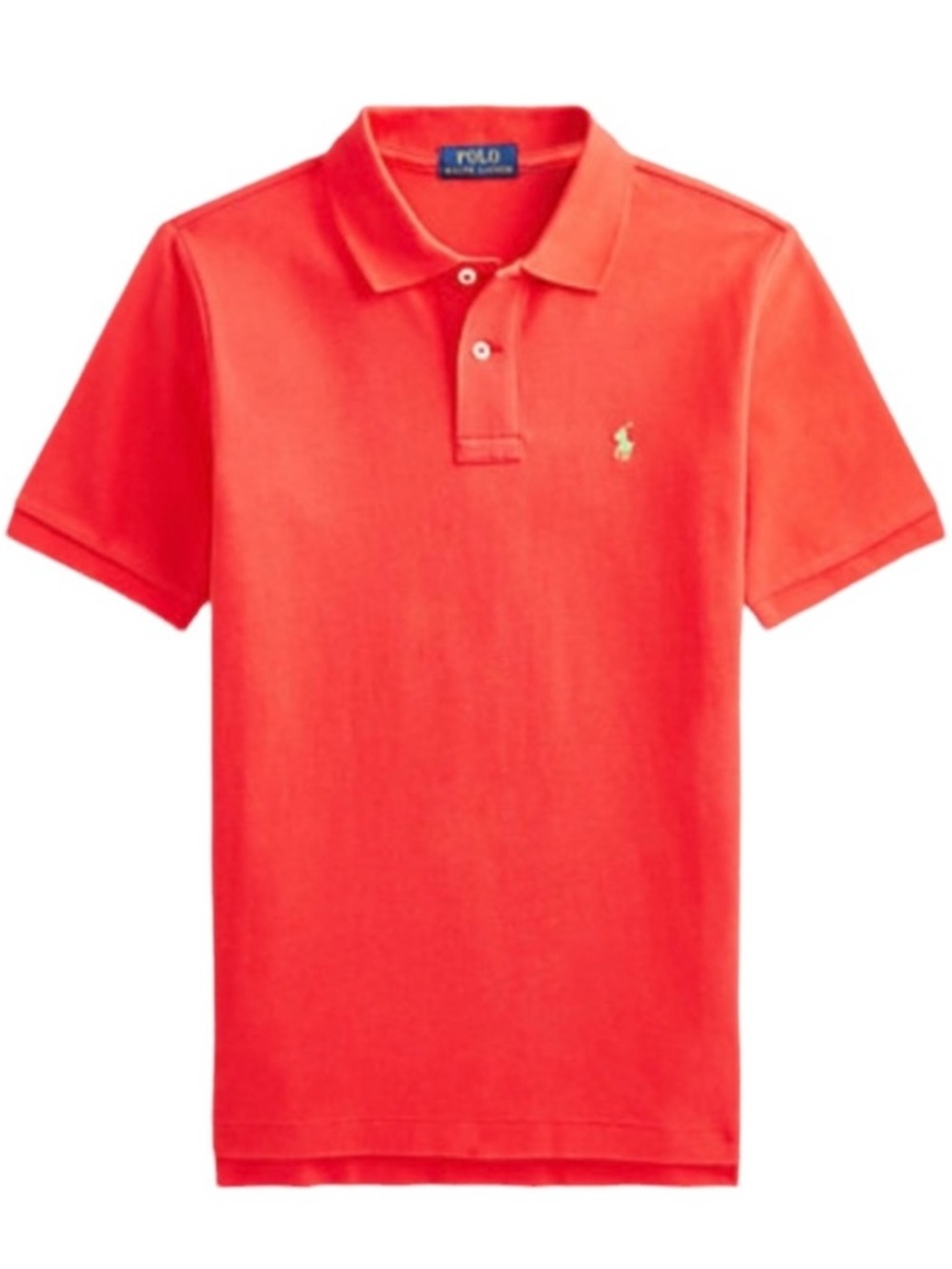 Polo By Ralph Lauren Orange Short Sleeve Polo Shirt Size Large